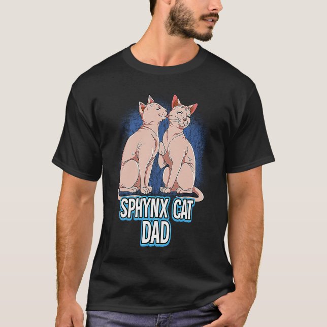 Camiseta Pai de Gato Sphynx (Frente)