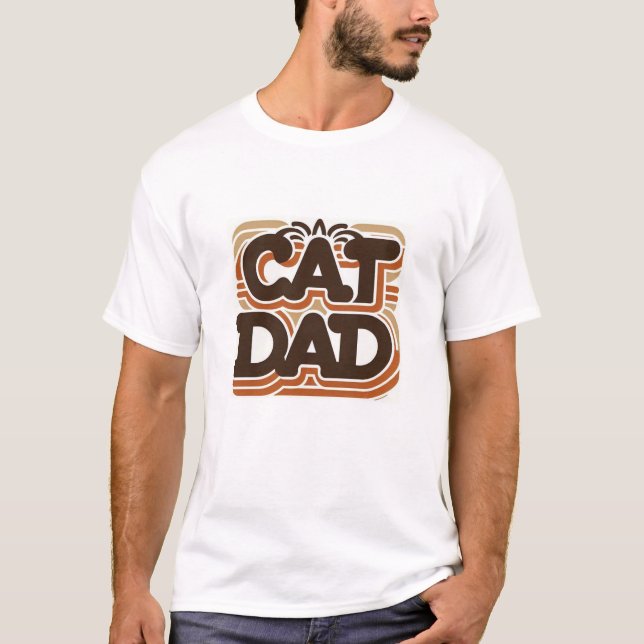 Camiseta Pai de gatos (Frente)