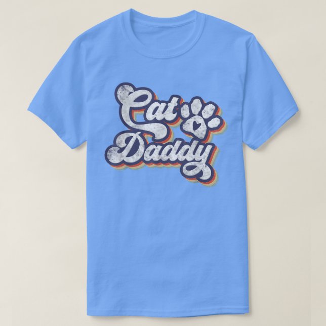 Camiseta Pai De Gatos, Presentes De Pai De Gato, Presentes  (Frente do Design)