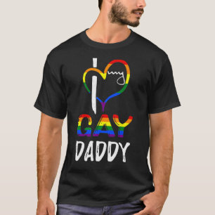 Camiseta Pai De Gay De Amor Do Arco-Íris Lgbtq Lgbt Pride M