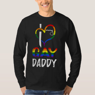 Camiseta Pai De Gay De Amor Do Arco-Íris Lgbtq Lgbt Pride M
