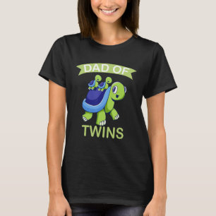 Camiseta Pai de gêmeos Pai de tartaruga de gêmeos Pai Gordo