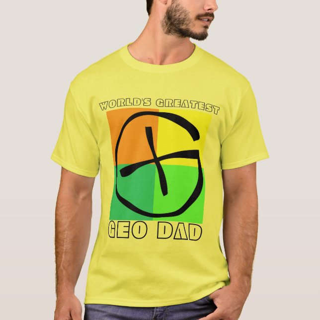 Camiseta Pai de Geo do mundo o grande (Frente)