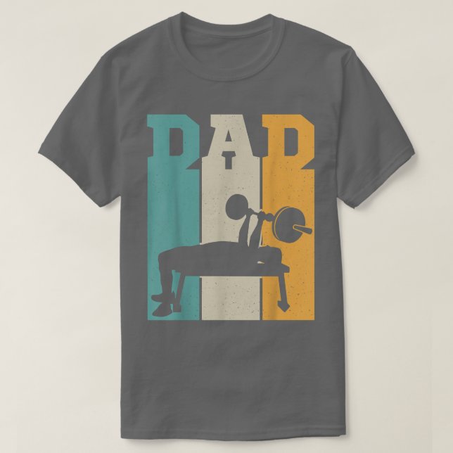 Camiseta Pai de gim pai de bacalhau Levantamento de potênci (Frente do Design)