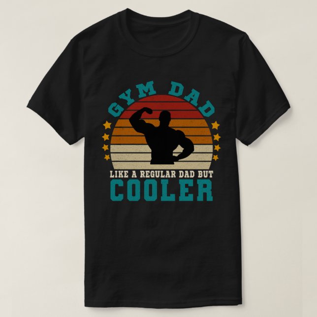 Camiseta Pai de ginástica como um Pai normal, mas mais lega (Frente do Design)