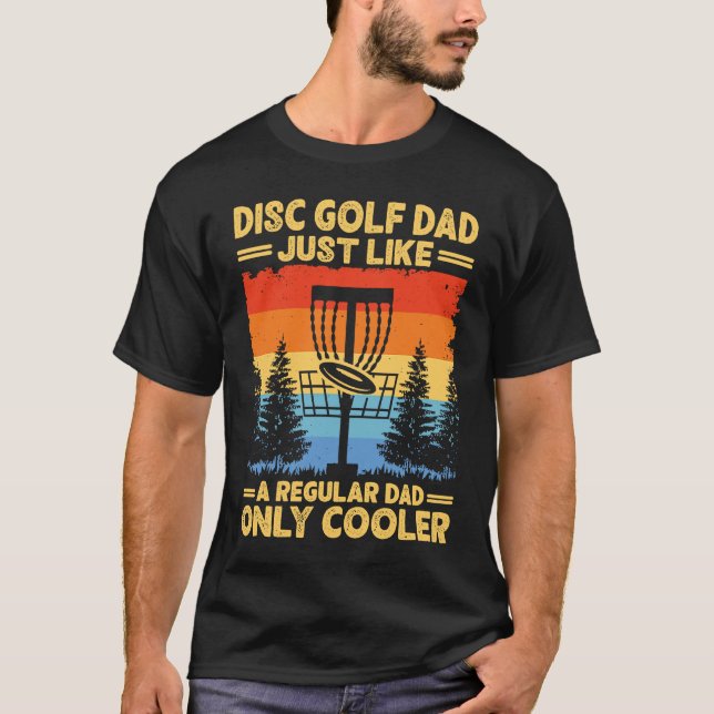 Camiseta Pai De Golfe Do Disco Legal Frisbee Frolf Golf Gol (Frente)