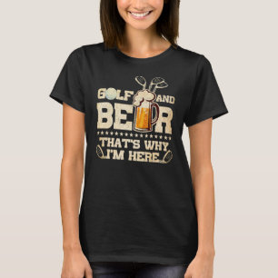 Camiseta Pai de golfe e cervejas, Dia de os pais de Piada