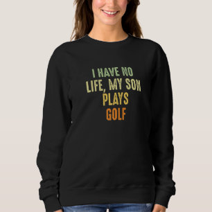 Camiseta Pai De Golfe Engraçado Não Tenho Vida Meu Filho Jo