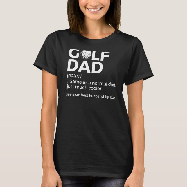 Camiseta Pai De Golfe - Melhor Marido De Golfe (Frente)