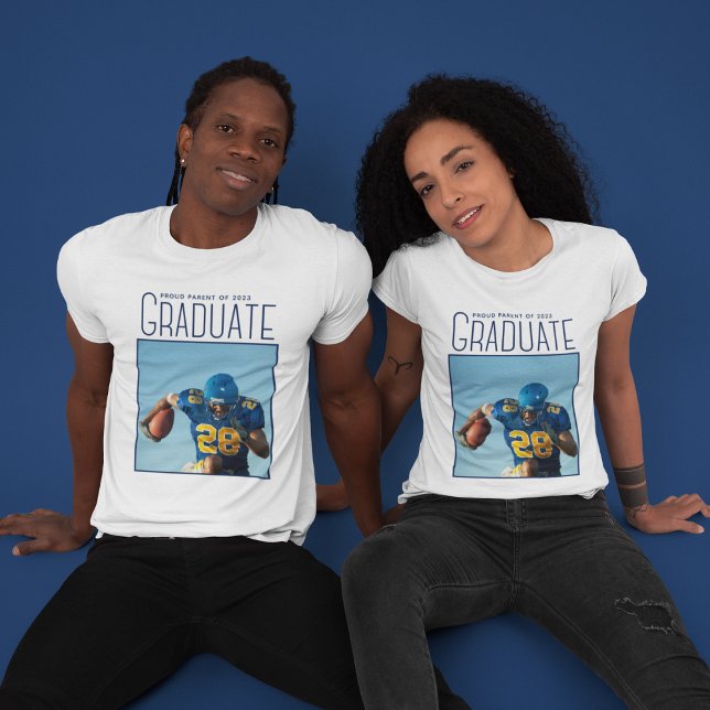 Camiseta Pai de Graduação de Fotos do Jogador de Futebol Pe (Criador carregado)