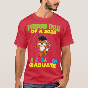 Camiseta Pai de Graduação Orgulhoso 2022 Formando do Jardim