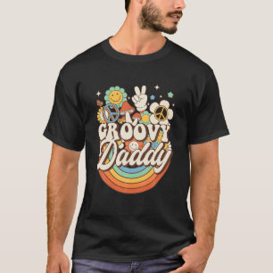 Camiseta Pai de Groovy Hippie Mushroom Peace Retro 60s 70s 