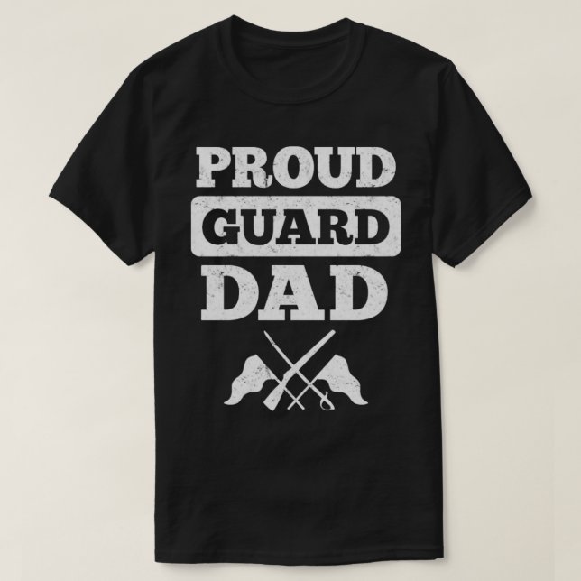 Camiseta Pai de Guarda Ortoada da Guarda de Cor (Frente do Design)