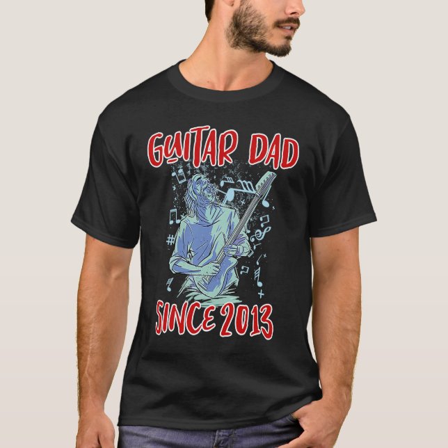 Camiseta Pai de guitarra desde 2013 (Frente)