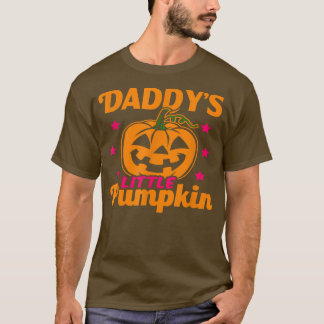 Camiseta Pai De Halloween Pequena Abóbora
