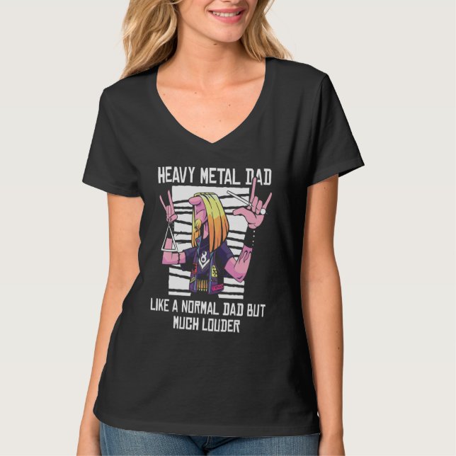Camiseta Pai de Heavy Metal Masculino (Frente)