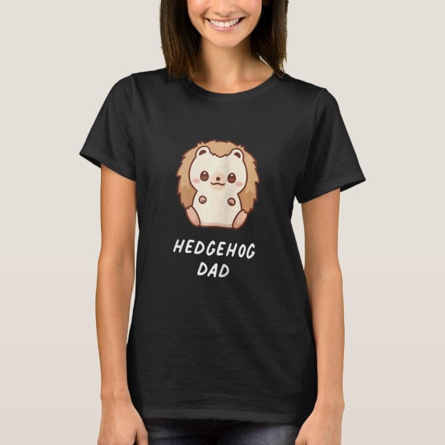 Camiseta Pai de Hedgehog Família de Proprietários de Sobren (Frente)