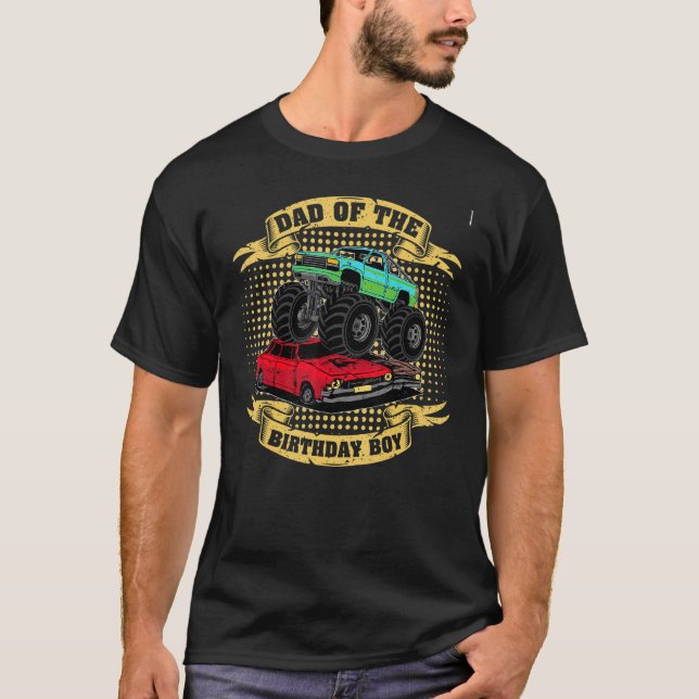 Camiseta Pai De Homens Do Passageiro Do Monstro De Aniversá (Frente)
