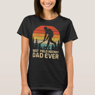 Camiseta Pai De Hóquei Em Campo De Retro Vintage - Melhor F