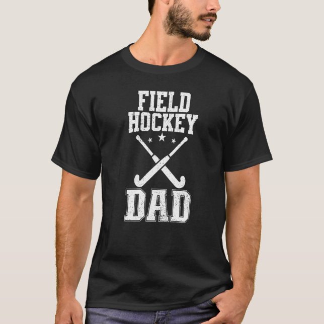 Camiseta Pai de Hóquei em Campo Retro Mens (Frente)