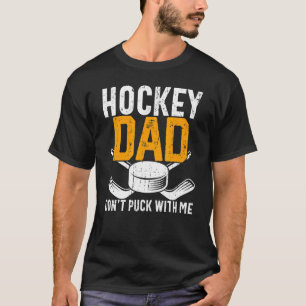 Camiseta Pai de Hóquei em Mens Não Puxe Comigo Pai de Hóque