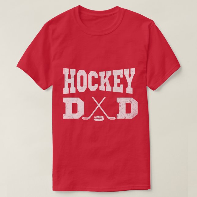 Camiseta Pai de Hóquei Engraçado (Frente do Design)