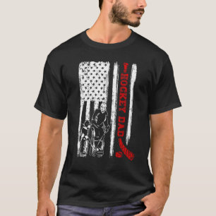 Camiseta Pai de hóquei Retro Vintage, jogador de hóquei na 