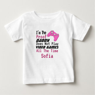 Camiseta Pai de humor engraçado não joga videogame