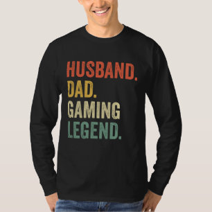 Camiseta Pai De Jogador Funny Husband Pai Legenda De Vídeo