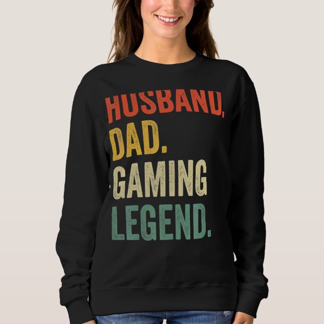 Camiseta Pai de jogador Marido Pai Legenda de videogame (Frente)