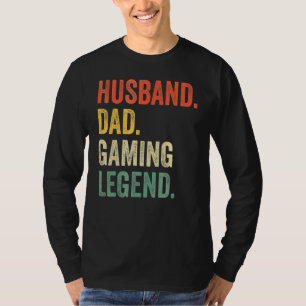 Camiseta Pai de jogador Marido Pai Legenda de videogame
