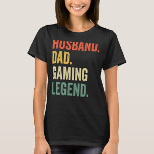 Camiseta Pai de jogador Marido Pai Legenda de videogame