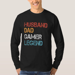 Camiseta Pai De Jogadores De Pai De Jogo Para Marido Legend