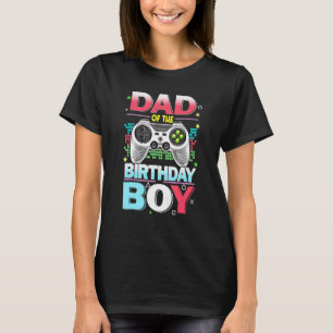 Camiseta Pai De Jogadores Dos Videos games De Aniversário P