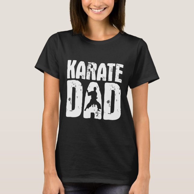 Camiseta Pai de Karate - Instrutor de Artes Marciais Karate (Frente)