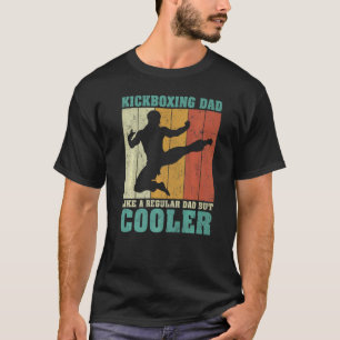 Camiseta Pai De Kickboxe Retro De Vintage Para Mens, Como U