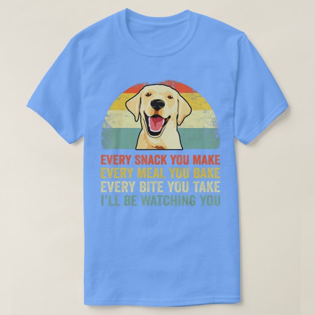 Camiseta Pai de laboratório amarelo Labrador Amarelo Labrad (Frente do Design)