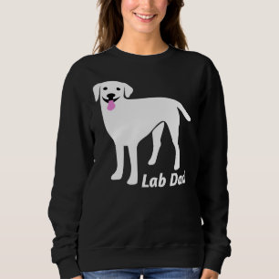 Camiseta Pai de laboratório - Labrador branco bonito