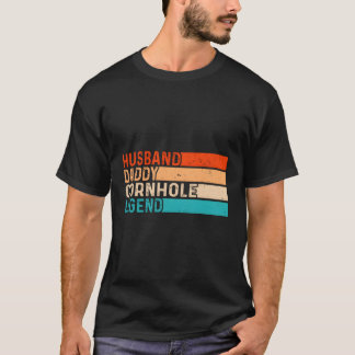Camiseta Pai de Legenda do Pai Cornhole Husband