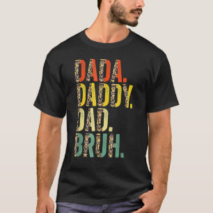 Camiseta Pai de Leopardo Dada Pai Bruh Dia de os pais