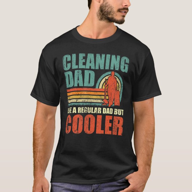 Camiseta Pai De Limpeza De Menores Como Um Pai Regular, Mas (Frente)
