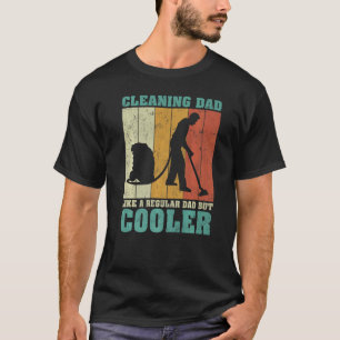 Camiseta Pai De Limpeza Do Retro Da Vintage Da Mens Como Um