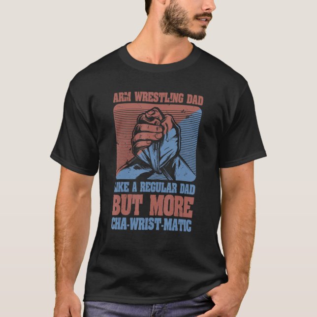 Camiseta Pai de Luta de Braço de Mens (Frente)
