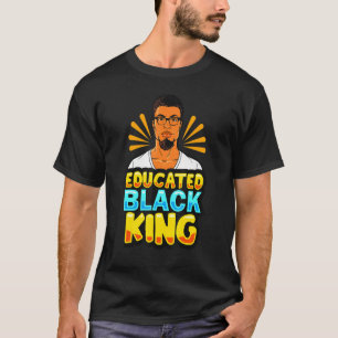 Camiseta Pai de marido negro educado Padre Man Melanin
