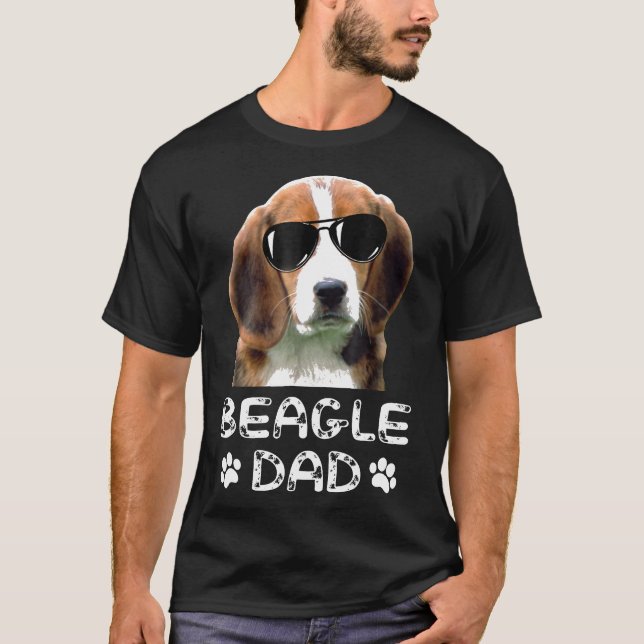 Camiseta Pai De Melhor Beagle De Pai De Eca Engraçado Lov P (Frente)