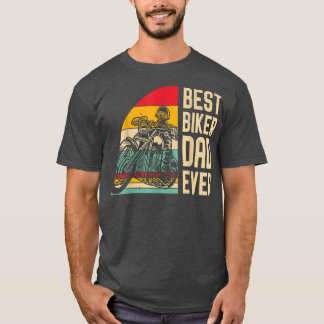 Camiseta Pai De Melhor Biker De Moto De Dia de os pais Engr