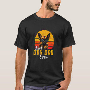 Camiseta pai de melhor cão do german shepherd