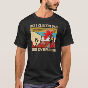 Camiseta Pai De Melhor Cluckin Do Pai Mens Vintage Chicken