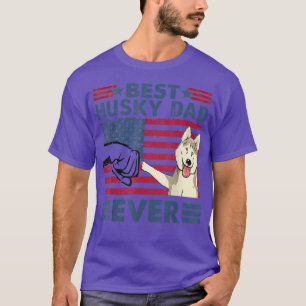 Camiseta Pai De Melhor Rouco Alguma Vez Vintage Dog Lover