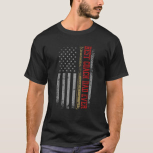 Camiseta Pai De Melhor Treinador De Mens Nunca Vintage Base